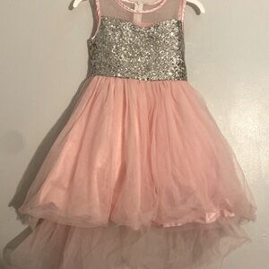 Dress pink and color size 8, made by sunny fashion